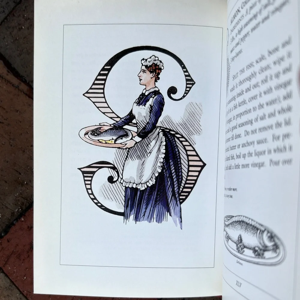 1993 A Victorian Alphabet of Every Day Recipes Lobster Engravings Foodie Food